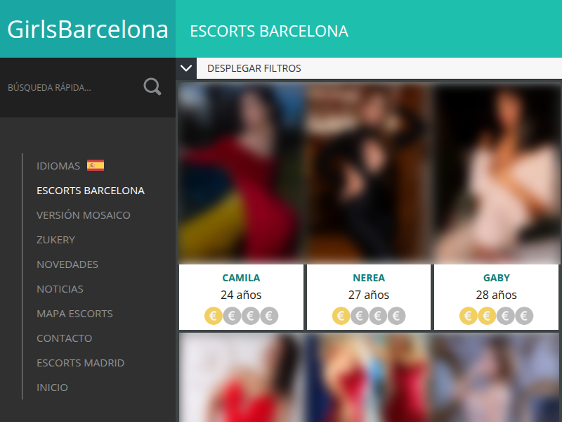 Escorts Barcelona catalogo