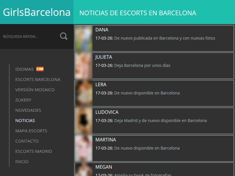 Notizie Escorts Barcelona